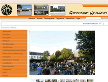 Tablet Screenshot of gymnasium-weilheim.de